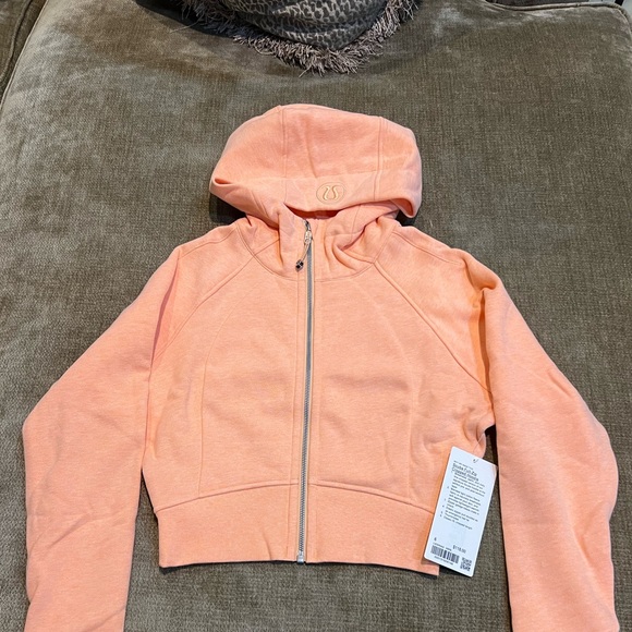 lululemon athletica Jackets & Blazers - Lululemon Scuba Peach Bellini Heathered NWT